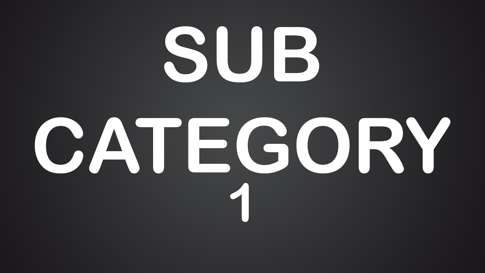 Sub Category 1